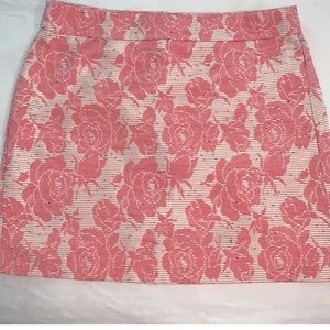 LOFT Jacquard Floral Mini Skirt Size 12